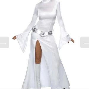 Princess Leia Costume with Wig and Boots